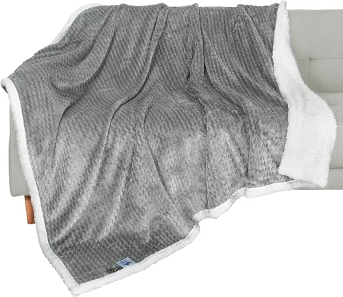 Vista 10 de Catalonia Sherpa - Manta para sofá cama, súper suave, cómoda y esponjosa reversible. Cobija de felpa de lana para todas las estaciones para adultos