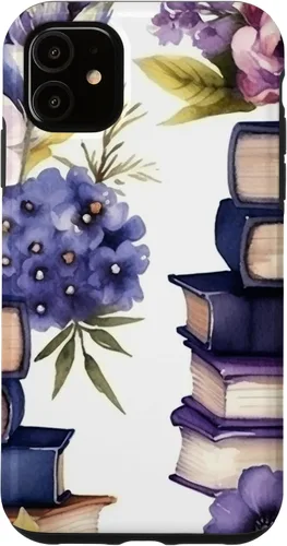 Vista 8 de Book Lover Purple Flower Case for iPhone 16