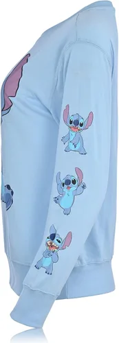 Vista 2 de Lilo and Stitch - Camisa de manga larga para mujer, diseño clásico de Lilo y puntada, con estampados de manga