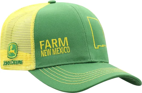 Vista 168 de John Deere Gorra de béisbol con logotipo y malla trasera con contraste, para hombre