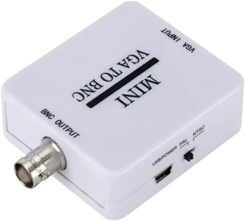 Vista 2 de Convertidor Mini VGA a BNC, 1920 x 1080@60Hz, adecuado para equipos de audio y video caseros