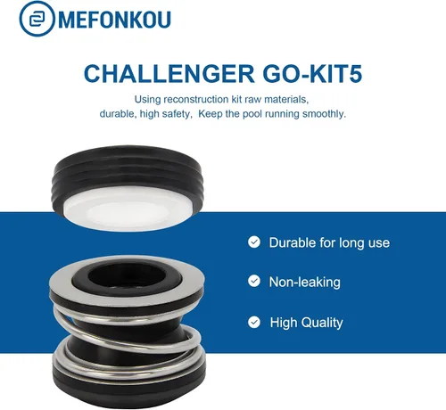 Vista 3 de Kit de reparación de junta tórica para Pac Fab Challenger GO-KIT5 Kit de bomba de piscina Reemplazo PS-200 Sello de eje