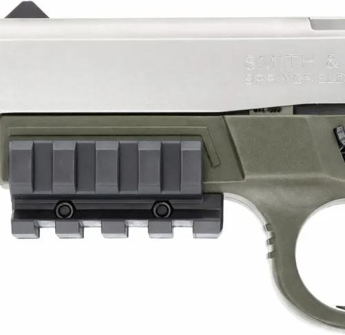 Vista 2 de Adaptador de riel Wesson Sigma Picatinny de 4 ranuras ligero y duradero negro mate láser y linterna