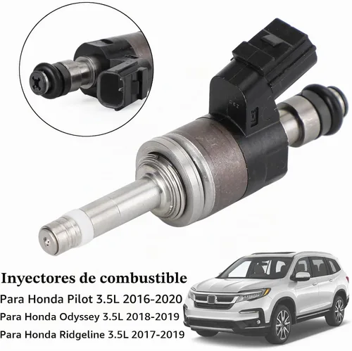Vista 5 de Inyector de combustible Compatible con Honda 3.5L Pilot 2016-2020, Odyssey 2018-2019, Ridgeline 2017-2019, Inyector de combustible reemplaza