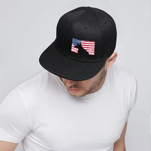 Vista 14 de Puerto Rico Hat Snapback Hats for Men Women, Puerto Rico Flag Design, Anjustable Trucker Cap Flat Brim