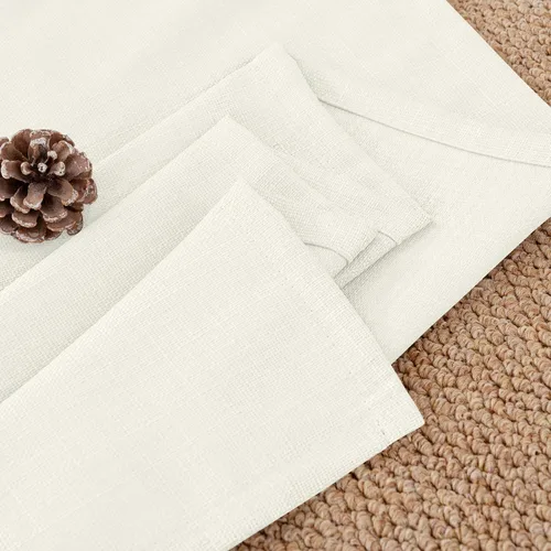 Vista 64 de BGment Cortinas de Lino Beige de 63 Pulgadas de Largo 2 Paneles - Tratamientos para Ventanas con Textura de Arpillera Filtrantes de Luz Cortinas B