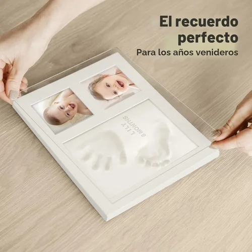 Vista 7 de KeaBabies Kit de Huellas de Manos y Pies para Bebé - Kit de Huellas de Bebé de Arcilla de Secado Rápido, Huellas de Patas de Mascotas, Marco