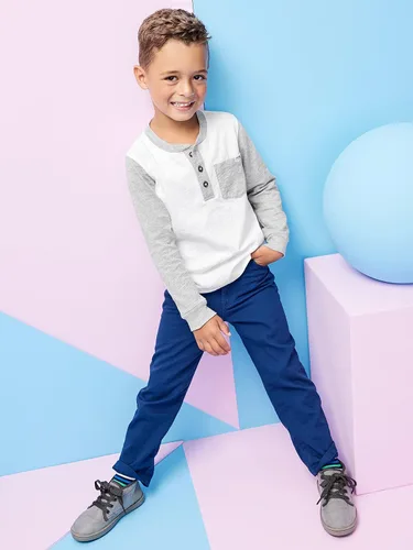 Vista 5 de Simple Joys by Carter's Camisas de manga larga para niños, multipack