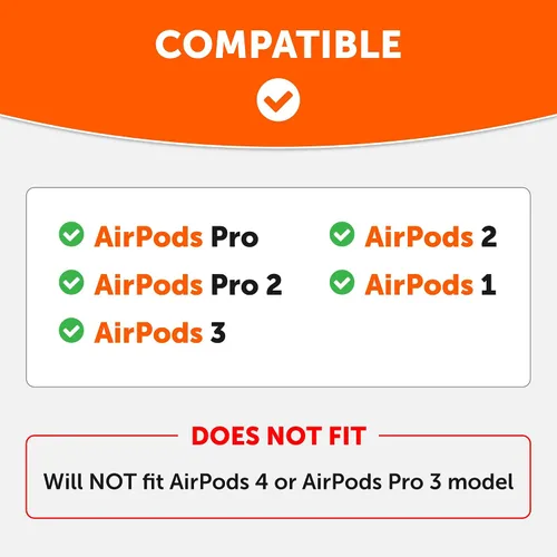 Vista 2 de WC HookZ - Ganchos sobre la oreja patentados y mejorados para AirPods Pro 1, 2 y AirPods 1, 2 y 3 - Incluye dos pares de tamaños en el paquete