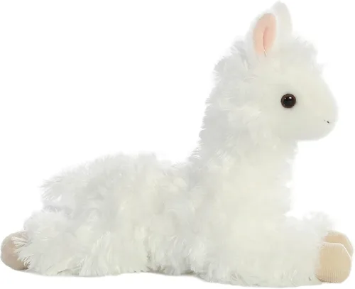 Vista 39 de Aurora® Adorable Mini Flopsie™ Mei Mei™ Animal de peluche, facilidad juguetona, compañeros atemporales, color blanco, 8 pulgadas