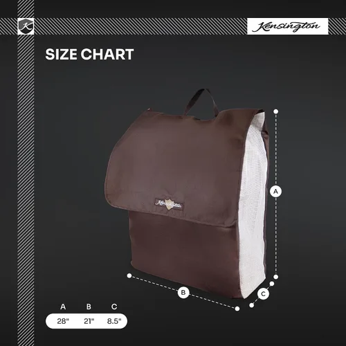 Vista 3 de Kensington - Bolsa de almacenamiento de nailon 600D Rip-Stop para manta de caballo, 13 x 10 x 2, impermeable, a prueba de polvo, con asas extra