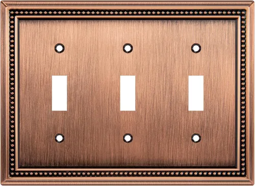 Vista 16 de Henne Bery Sunken Pearls Placa de Pared Decorativa de Servicio Pesado Placa de Interruptor Cubierta de Tomacorriente