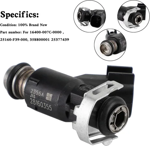 Vista 7 de 1 inyectores de combustible aptos para UTV, YS700, MSU700, 700, HiSUN, MASSIMO, BENNCHE, TSC, el inyector de combustible reemplaza 16400-007C-0000
