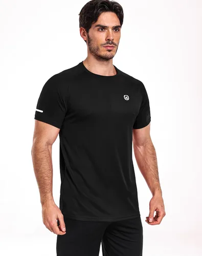 Vista 2 de Neleus Camisetas deportivas de malla para hombre