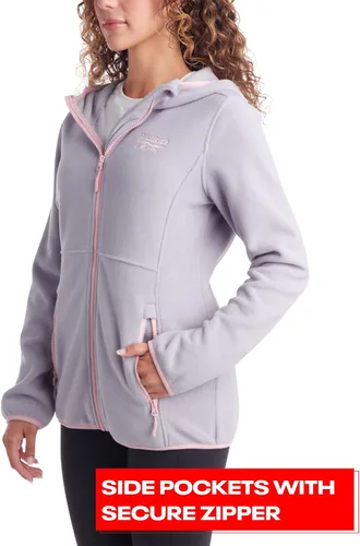 Vista 4 de Reebok Chaqueta de mujer - Chaqueta de forro polar - Abrigo ligero para mujer (S-XL)