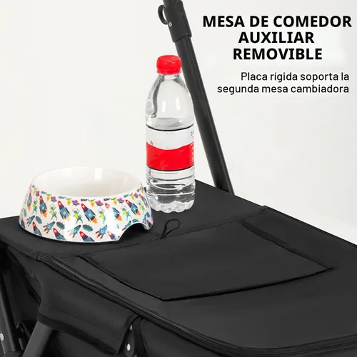 Vista 4 de Cochecito para mascotas Gato Perro Cochecito Viaje Plegable Pet Carriers