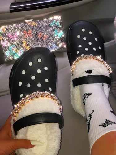 Vista 6 de Powerpurlife Paquete de dijes brillantes para zapatos con botones, alfileres de diamantes para adultos, decoración de zapatos de joyería, accesorios