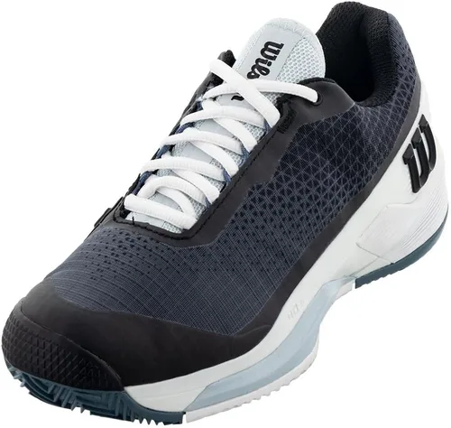 Vista 2 de WILSON Zapatillas de tenis Rush Pro 4.0 Clay para mujer en blanco y negro