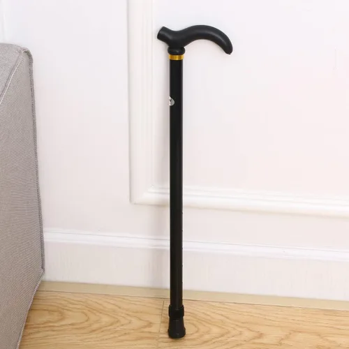 Vista 8 de Tofficu Bastón para caminar de aleación de aluminio de altura ajustable, diseño ligero y retráctil para personas mayores y ancianos, color negro