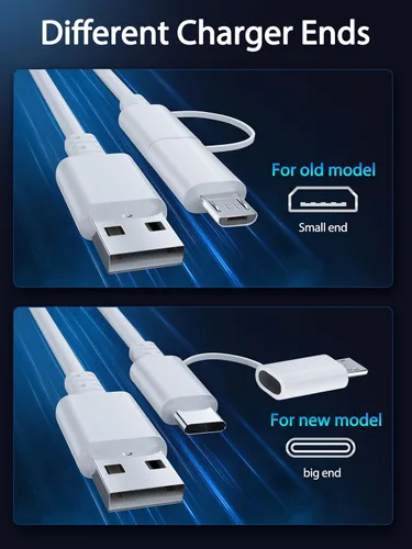 Vista 15 de Cargador rápido para tableta Amazon Fire, cable micro USB C de carga para Kindle Paperwhite, Fire HD 10 8 7 Plus, Max 11, Kids Pro, Edition Voyage