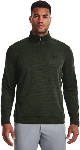 Vista 4 de Under Armour Suéter Storm SweaterFleece para hombre con cuarto de cremallera (001) negro/blanco/negro