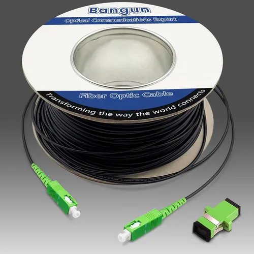 Vista 30 de SC/APC a SC/APC Cable de Fibra Óptica para Internet, Cable de Conexión de Modo Simple Blindado, Cordón de Conexión Óptica de Fibra Óptica - SIMPLEX
