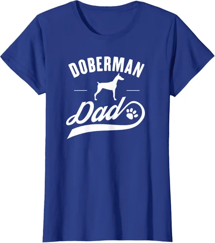 Vista 51 de Doberman Dad - Camiseta para amante del dueño del perro, Negro, S