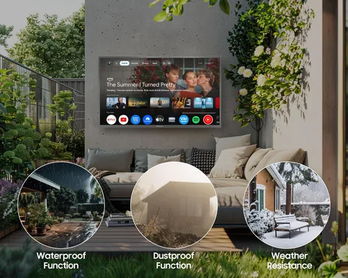Vista 7 de SYLVOX - Televisión QLED para exteriores, 43 pulgadas, resistente a