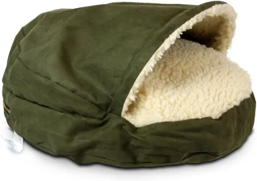 Vista 31 de Snoozer Cama Ortopédica de Lujo Estilo Cueva para Mascotas, Pequeña, Antracita For small sized pets, Removable washable cover, Calming covered dog