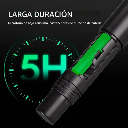 Vista 6 de D Debra Audio VM304 Sistema de micrófono inalámbrico VHF con cuatro micrófonos de mano con interfaz XLR para el hogar, karaoke, boda, conferencia