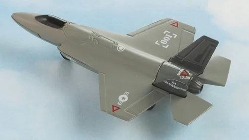 Vista 5 de Hot Wings Planes Combatiente de ataque conjunto con pista conectable, gris