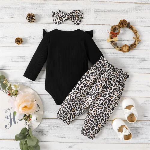 Vista 2 de PATPAT Baby Girl Clothes Long Sleeve Outfits Set Baby Girl Trousers Set