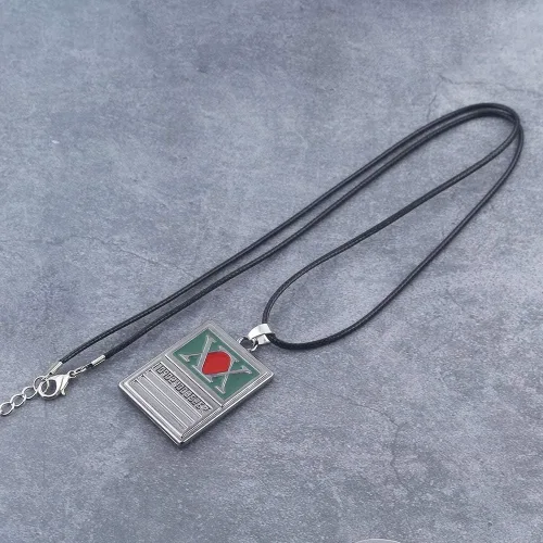 Vista 5 de HxH Hunter License Keychain - Hunter Killua GON Anime Key Chain - Halloween Cosplay Gifts for Kids Girls Teens Women Men