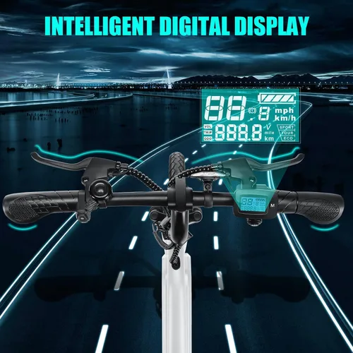 Vista 5 de ANCHEER Bicicleta eléctrica plegable para adultos, bicicleta eléctrica de 20 MPH, bicicletas eléctricas de hasta 45 millas, bicicleta eléctrica
