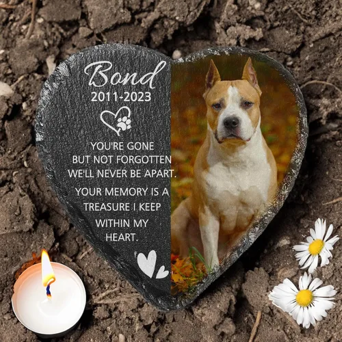 Vista 7 de Regalos conmemorativos personalizados para perros, piedras conmemorativas para mascotas, piedra conmemorativa para perros, regalos personalizados