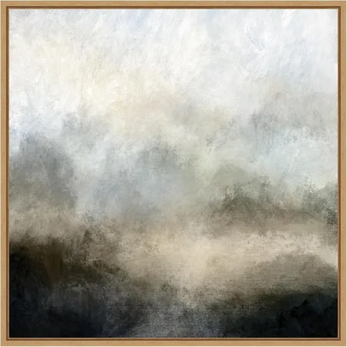 Vista 20 de Amanti Art Dan Hobday - Lienzo enmarcado para pared, 16 x 16 pulgadas, niebla de lago por Dan Hobday, lienzo enmarcado para pared, arte abstracto