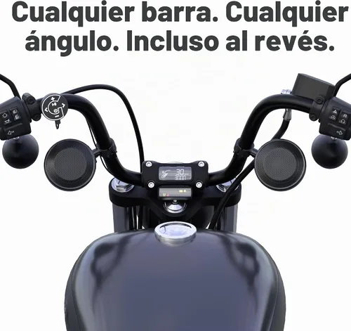 Vista 7 de GoHawk Altavoces Bluetooth para motocicleta, radio impermeable para AN4 Negro