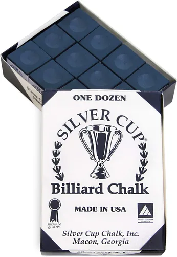 Vista 5 de Silver Cup caja de gis para tacos de pool/billar, 12 cubos.