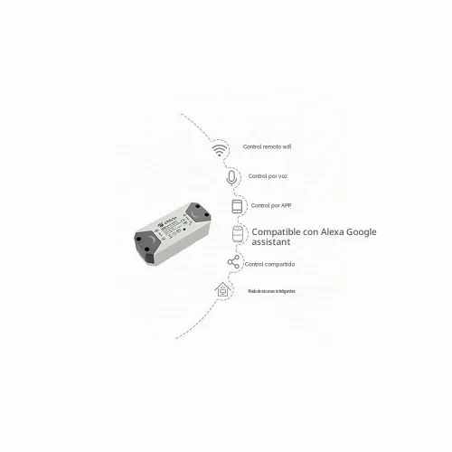 Vista 3 de eMylo Interruptor de luz WiFi inteligente, módulo de interruptor de relé inalámbrico, control remoto, temporizadores de automatización del hogar