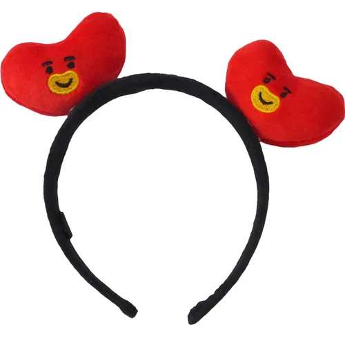 Vista 35 de Concept One BT21 LINE FRIENDS - Diadema bordada de felpa 3D para mujer, Chimmy
