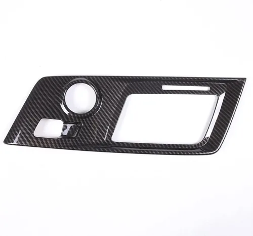 Vista 6 de Sekhyna Cubierta de panel de palanca de cambios ABS 1 unidad compatible con Corvette C7 Stingray 2014-2019 marco de consola central accesorios