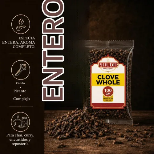 Vista 2 de Clove Whole (Laung) 100GM Té de 3.5 onzas, bolas de pomandro y popurrí, seleccionado a mano Origen indio