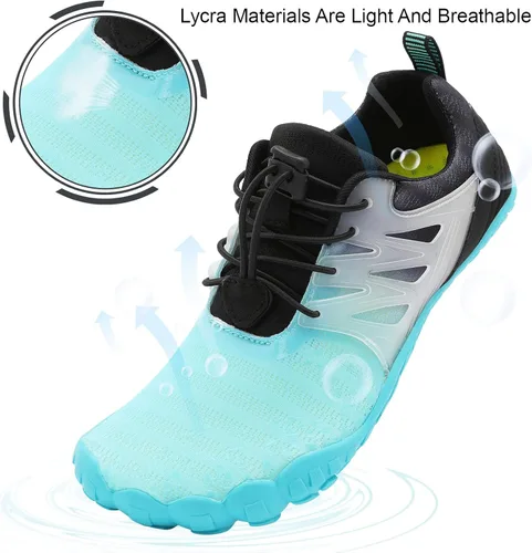 Vista 4 de L-RUN Athletic Water Hiking Shoes Beach Sports Shoes for Swim Toe Shoes Women Men