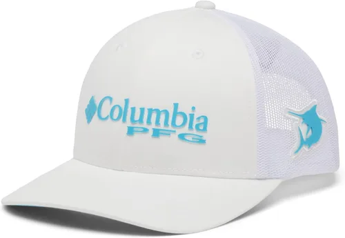 Vista 9 de Columbia Gorra de bola de malla Bandera antigua de malva/blanco/pescado