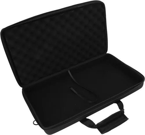 Vista 9 de CCYLEZ Funda de transporte universal para controlador de DJ, bolsa protectora acolchada de EVA con correa de hombro ajustable y forro brillante