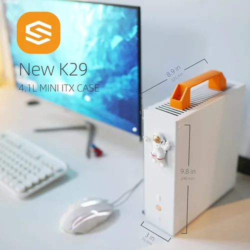 Vista 3 de SGPC K29 4.1L Mini ITX caso para HTPC y edificios de oficina