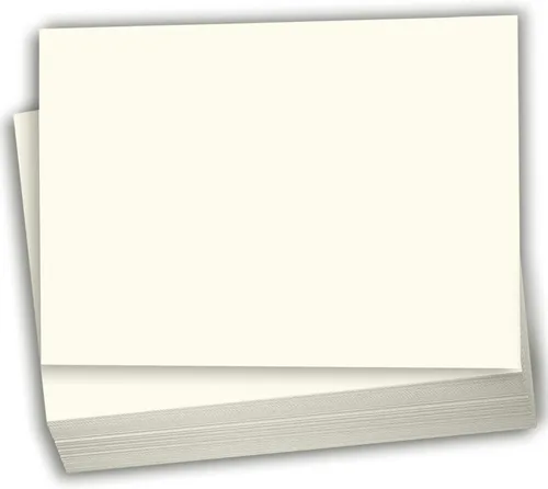 Vista 9 de Hamilco Papel grueso de cartulina de color crema, notas flash en blanco y tarjetas postales, invitaciones de felicitación estacionarias de 4 x 6