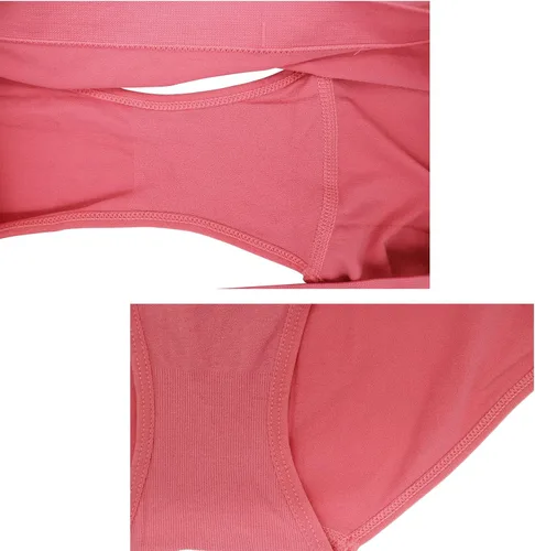 Vista 5 de Ropa interior de bikini de nailon y elastano para mujer, sin costuras, bragas suaves, elásticas, ropa interior hipster, talla grande, paquete de 6