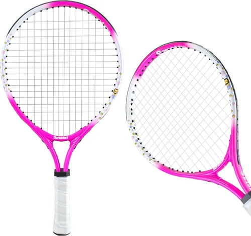 Vista 5 de Senston Kids Tennis Racket Set (17 & 23 Inch) - 1 Pack Junior Tennis Racquet, Lightweight Aluminum Frame, Includes Cover