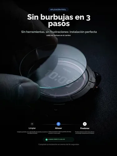 Vista 6 de iDaPro - Protector de pantalla para Garmin Forerunner 165/165 Music, 9H Glass 4-Pack + 4 Dust Plugs + ABS Box. 9H Hardness, Anti-Scratch
